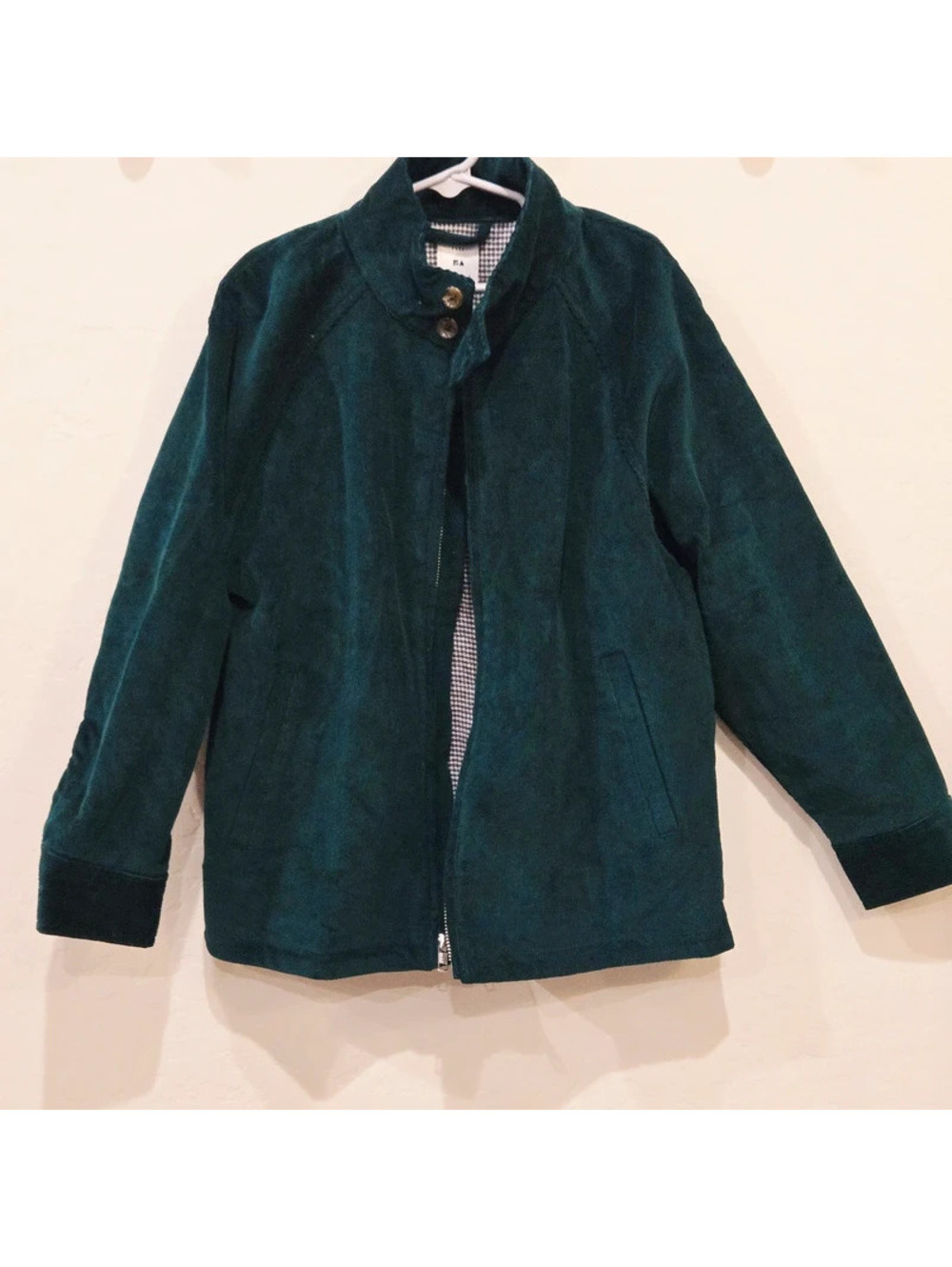 Assembly Boys Dark Green Moto Jacket Medium 8